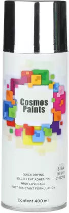 COSMOS ACRYLIC SPRAY PAINT 400 ML BRIGHT CHROME 318