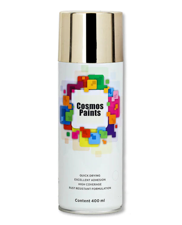 COSMOS ACRYLIC SPRAY PAINT 400 ML BRIGHT GOLD 319