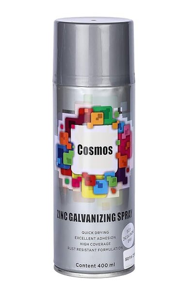 COSMOS ACRYLIC SPRAY PAINT 400 ML BRIGHT ZINC  501