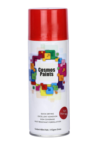 COSMOS ACRYLIC SPRAY PAINT 400 ML DEEP RED 137