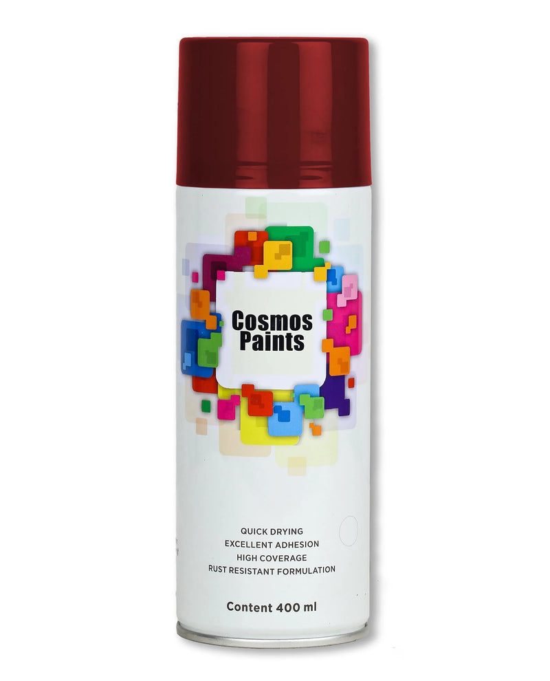 COSMOS ACRYLIC SPRAY PAINT 400 ML DURGA DEEP RED 1