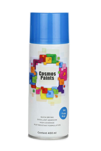 COSMOS ACRYLIC SPRAY PAINT 400 ML FLASH BLUE 343