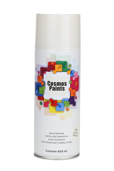 COSMOS ACRYLIC SPRAY PAINT 400 ML JETTA WHITE 384