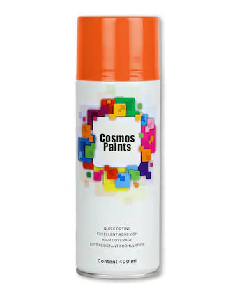 COSMOS ACRYLIC SPRAY PAINT 400 ML ORANGE 671