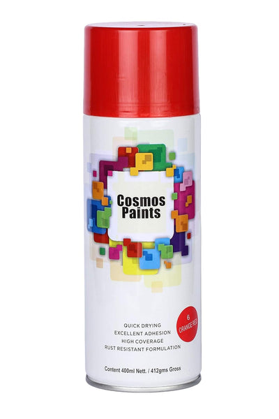 COSMOS ACRYLIC SPRAY PAINT 400 ML ORANGE RED 6