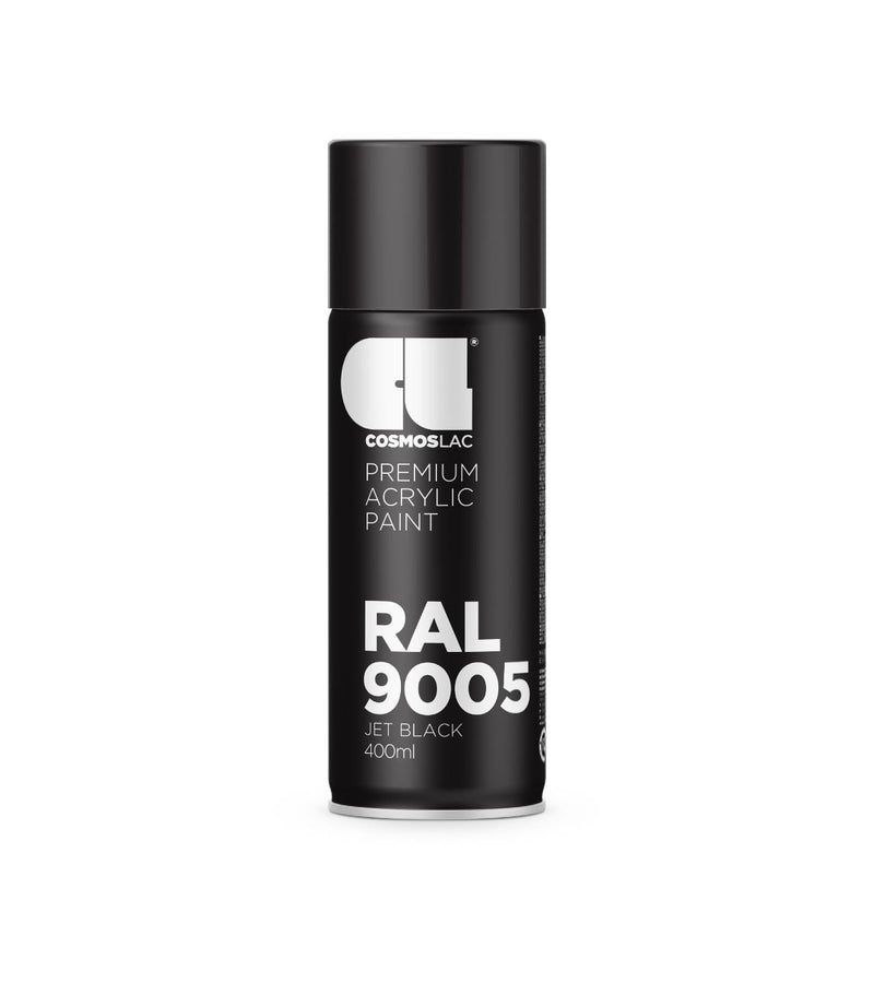 COSMOS ACRYLIC SPRAY PAINT 400 ML RAL BLACK 9004