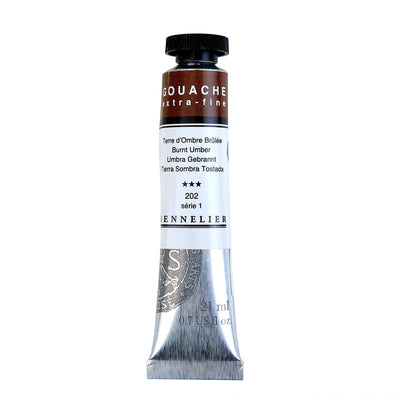 SENNELIER XTRA FINE GOUACHE COLOUR 21 ML SR 1 BURNT UMBER  (N130511.202)