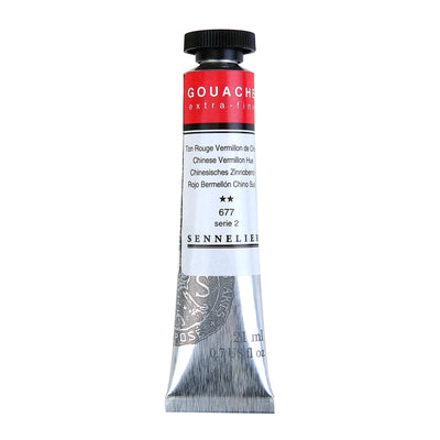 SENNELIER XTRA FINE GOUACHE COLOUR 21 ML SR 2 CHINESE VERMILION  (N130511.677)