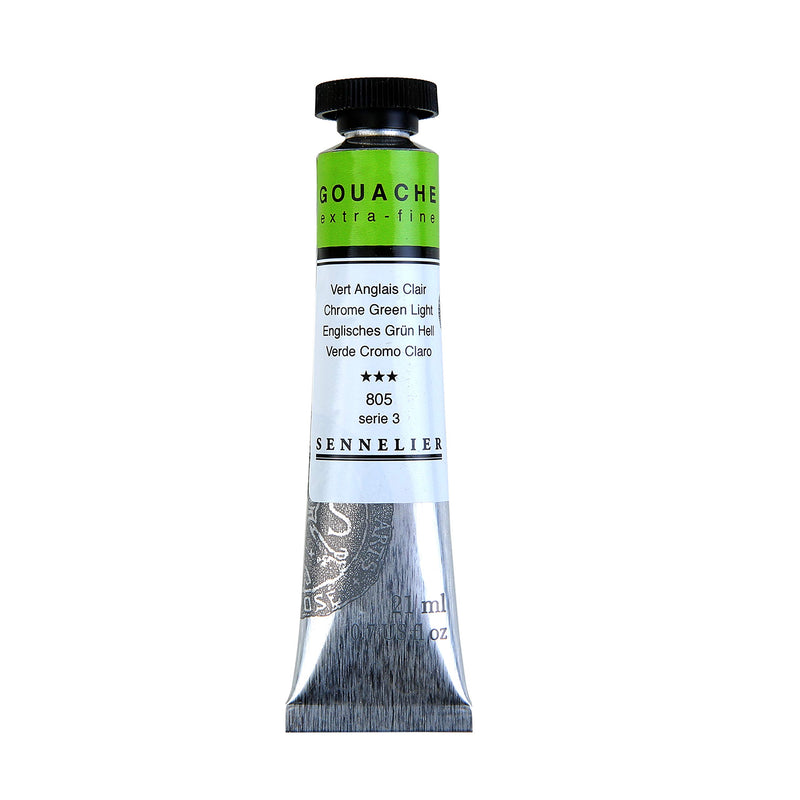 SENNELIER XTRA FINE GOUACHE COLOUR 21 ML SR 3 CHROME GREEN LIGHT  (N130511.805)