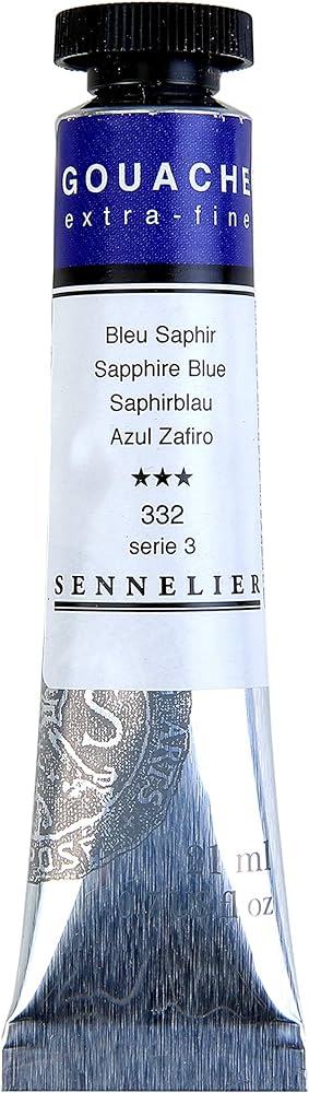 SENNELIER XTRA FINE GOUACHE COLOUR 21 ML SR 3 SAPPHIRE BLUE  (N130511.332)