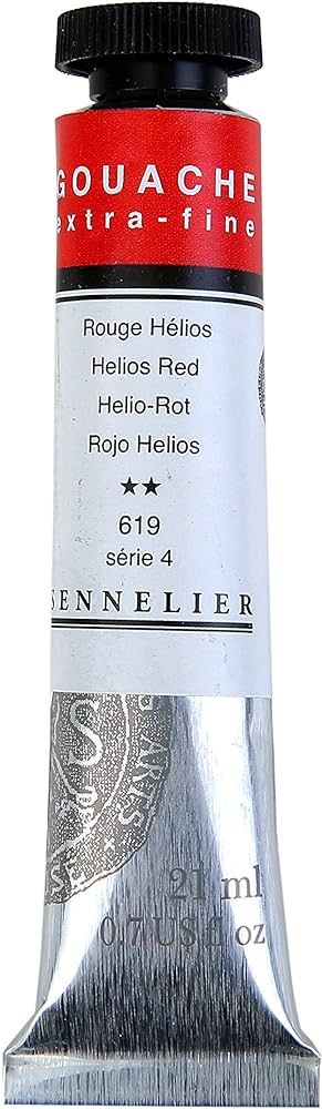 SENNELIER XTRA FINE GOUACHE COLOUR 21 ML SR 4 HELIOS RED  (N130511.619)