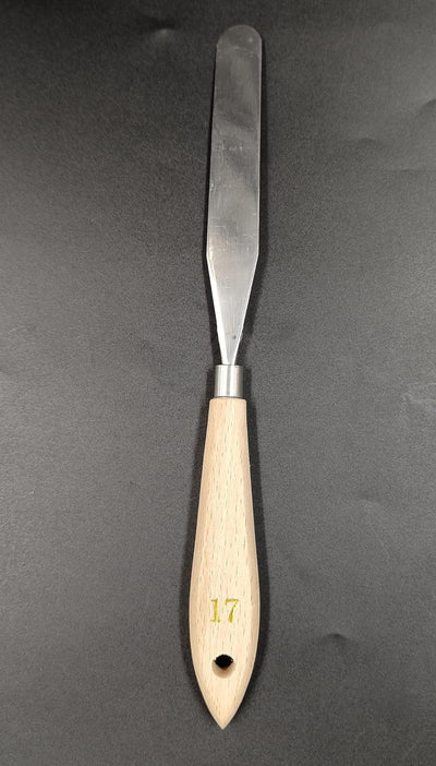 HSM WOOD HANDLE PAINTING KNIFE NO 17