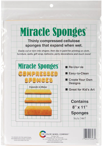 THE COLOR WHEEL MIRACLE SPONGES 3467-8"X11" (3467)