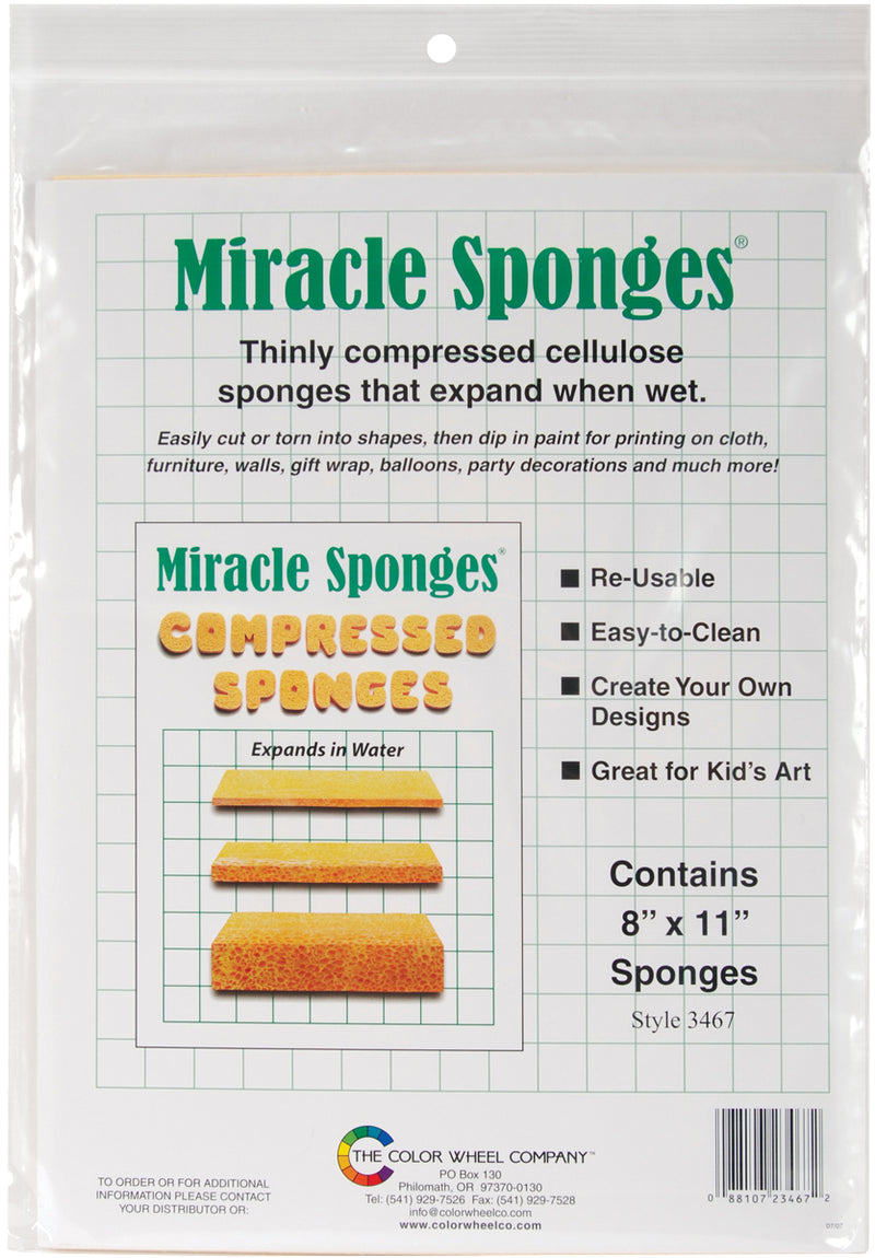 THE COLOR WHEEL MIRACLE SPONGES 3467-8"X11" (3467)