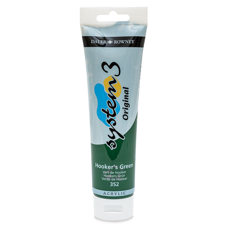 DALER & ROWNEY SYSTEM 3 ACRYLIC 150 ML HOOKERS GREEN 150352