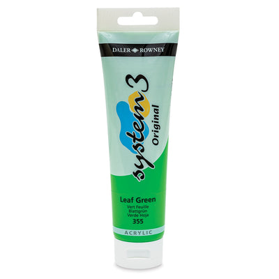 DALER & ROWNEY SYSTEM 3 ACRYLIC 150 ML LEAF GREEN 150355