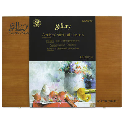 MUNGYO SOFT OIL PASTEL WOODEN BOX  SET OF 120 (MOPV-120)
