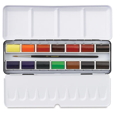 SENNELIER AQUARELLE FULL PAN SET SET OF 14 (N131615)