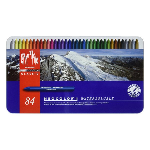 CARAN DACHE NEOCOLOUR II AQUARELLE PASTEL  SET OF 84 (7500384)