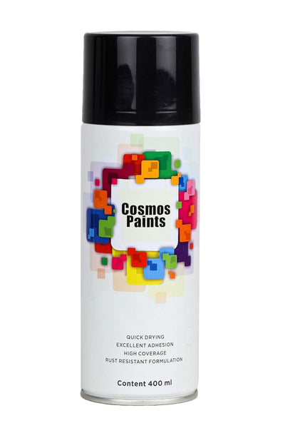 COSMOS ACRYLIC SPRAY PAINT 400 ML BLACK RAL 9004