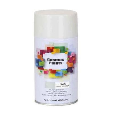 COSMOS ACRYLIC SPRAY PAINT 400 ML METAL PRIMER WHITE 345