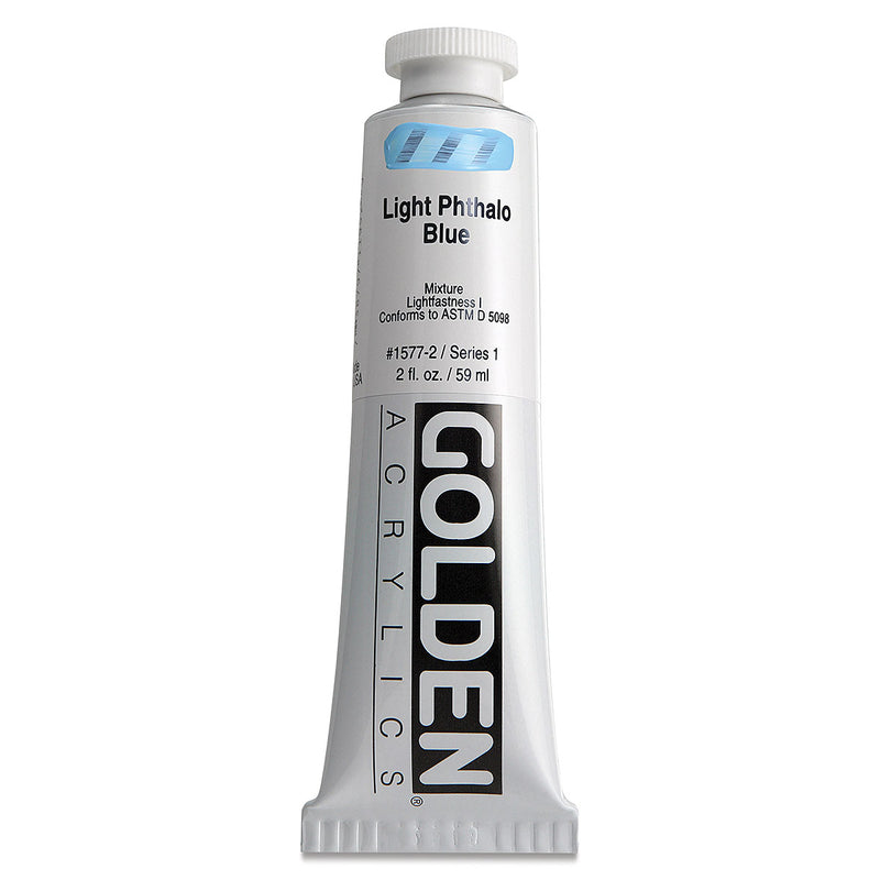 GOLDEN HEAVY BODY ACRYLIC 59 ML SR 1 LIGHT PHTHALO BLUE 1577-2 (0001577-2)
