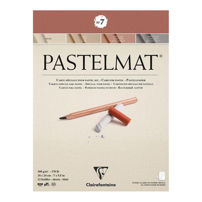 CLAIREFONTAINE PASTELMAT NO 7 360 GSM 12 SHEETS 7 X 9.5X (96052C)