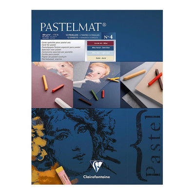 CLAIREFONTAINE PASTELMAT NO 4 360 GSM 12 SHEETS 4 CLRS 12 X 15.5 (96112C)