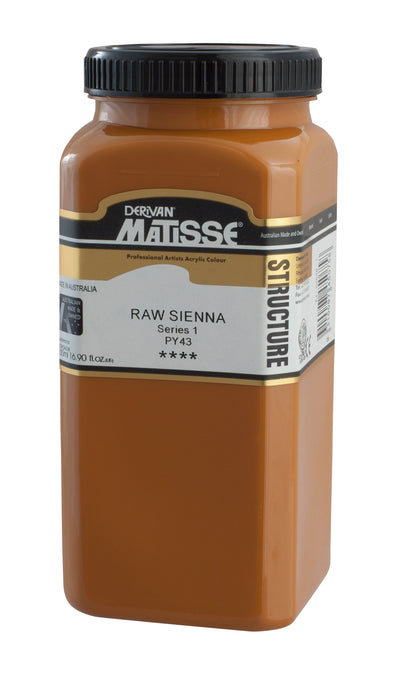MATISSE STRUCTURE ACRYLIC 500 ML SR 1 RAW SIENNA 1M5RS
