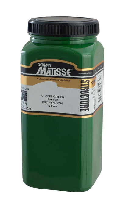 MATISSE STRUCTURE ACRYLIC 500 ML SR 2 ALPINE GREEN 1M5APG
