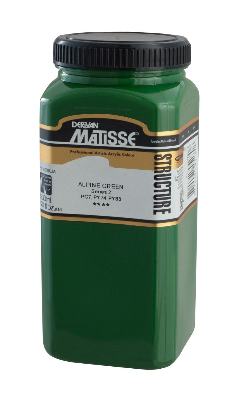 MATISSE STRUCTURE ACRYLIC 500 ML SR 2 ALPINE GREEN 1M5APG