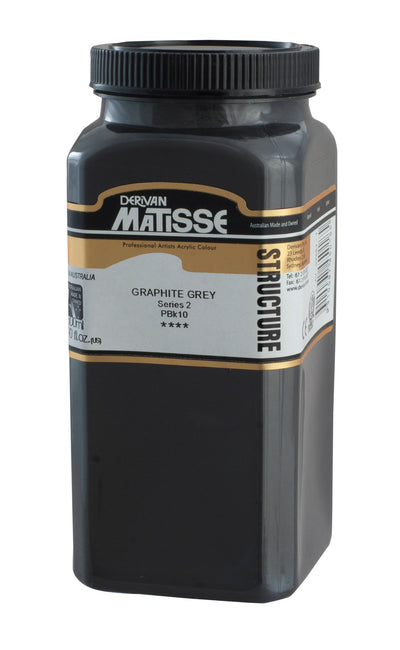 MATISSE STRUCTURE ACRYLIC 500 ML SR 2 GRAPHITE GREY 1M5GPGY