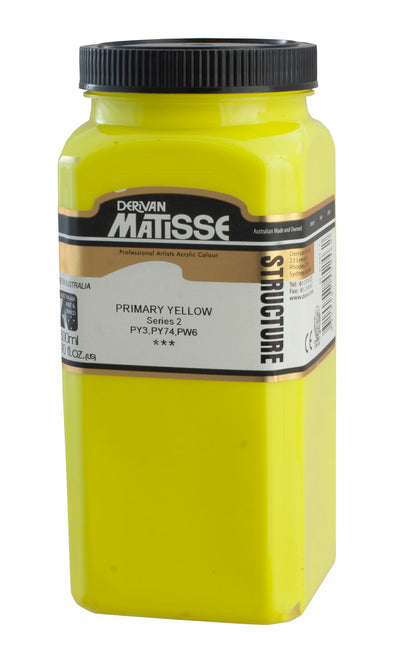 MATISSE STRUCTURE ACRYLIC 500 ML SR 2 PRIMARY YELLOW 1M5PYY
