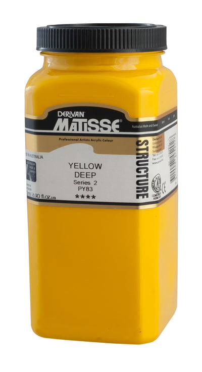 MATISSE STRUCTURE ACRYLIC 500 ML SR 2 YELLOW DEEP 1M5YD