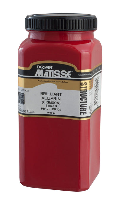 MATISSE STRUCTURE ACRYLIC 500 ML SR 3 BRILLIANT ALZARION CRIMSON 1M5BA