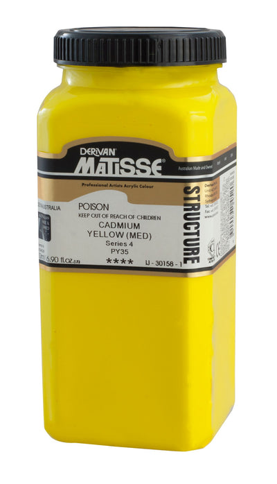 MATISSE STRUCTURE ACRYLIC 500 ML SR 4 CADMIUM YELLOW MEDIUM 1M5CYM