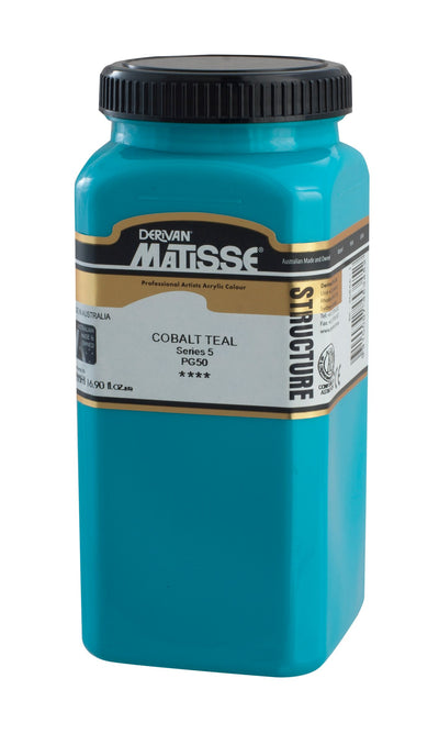 MATISSE STRUCTURE ACRYLIC 500 ML SR 5 COBALT TEAL 1M5CTE
