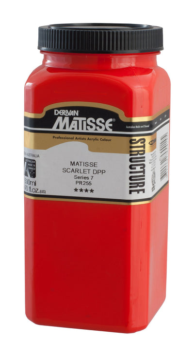 MATISSE STRUCTURE ACRYLIC 500 ML SR 7 MATISSE SCARLET DEEP 1M5MSD