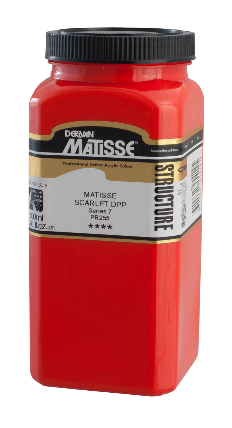 MATISSE STRUCTURE ACRYLIC 500 ML SR 7 MATISSE SCARLET DEEP 1M5MSD