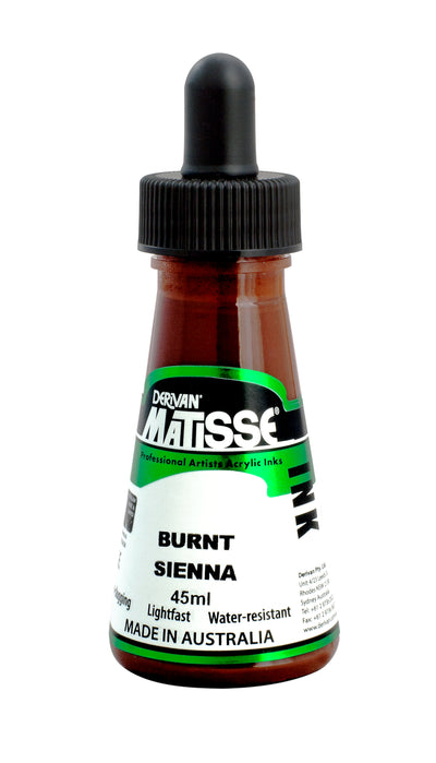 MATISSE ACRYLIC INK 45 ML BURNT SIENNA (1MI50BS)