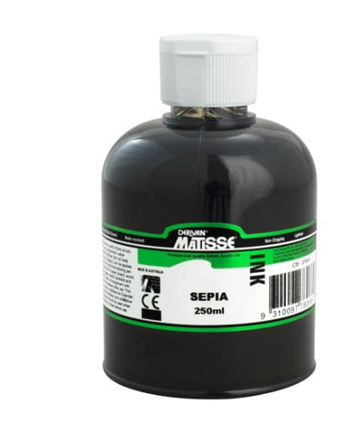 MATISSE ACRYLIC INK 250 ML SEPIA (1MI2SEP)