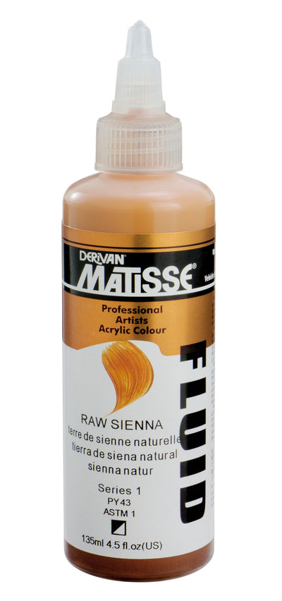 MATISSE FLUID ACRYLIC 135 ML SR 1 RAW SIENNA 1MFU35RS