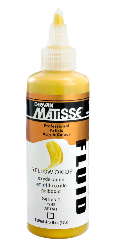 MATISSE FLUID ACRYLIC 135 ML SR 1 YELLOW OXIDE 1MFU35YO