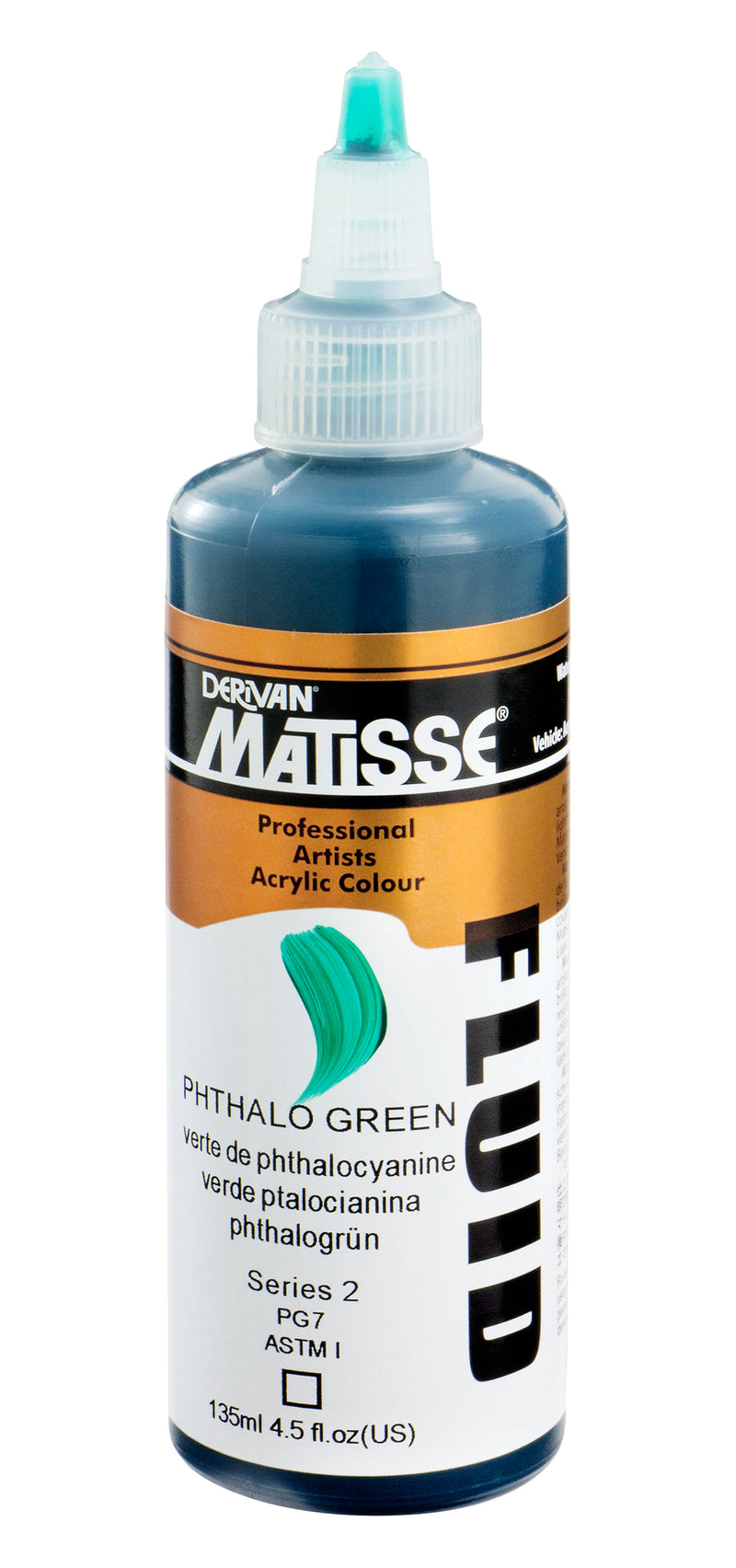 MATISSE FLUID ACRYLIC 135 ML SR 2 PHTHALO GREEN 1MFU35PG