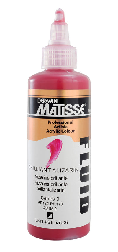 MATISSE FLUID ACRYLIC 135 ML SR 3 BRILLIANT ALIZARIN 1MFU35BA