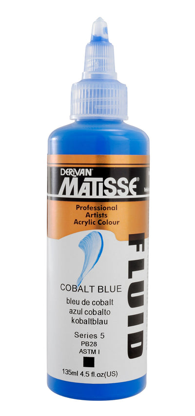 MATISSE FLUID ACRYLIC 135 ML SR 5 COBALT BLUE 1MFU35CBL