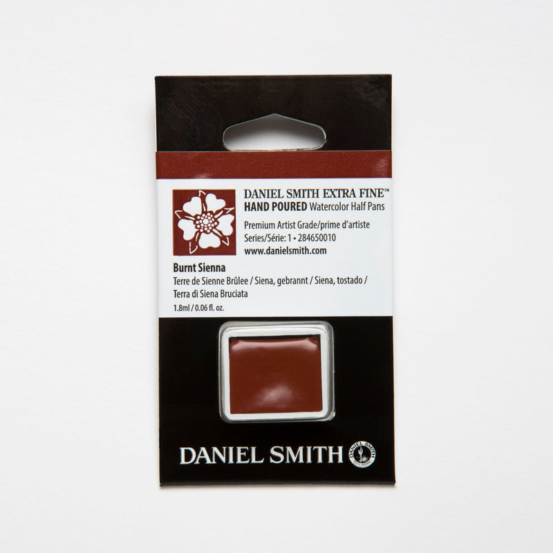 DANIEL SMITH EXTRA FINE WATERCOLOUR HALF PANS SR 1 1.8 ML BURNT SIENNA (284650010)