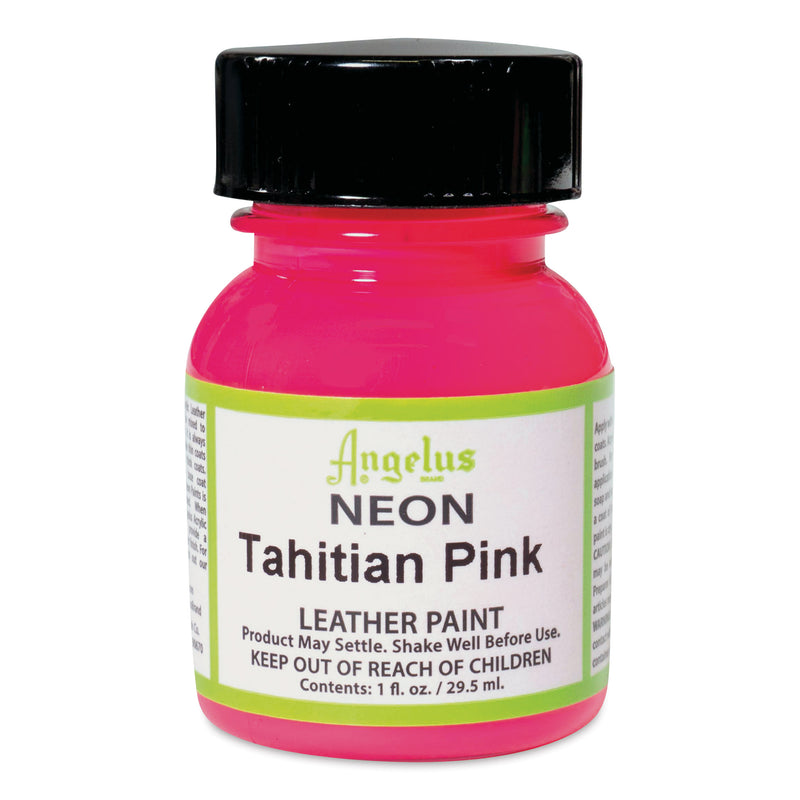 ANGELUS ACRYLIC LEATHER PAINT 29.5 ML NEON TAHITIAN PINK (72501121)