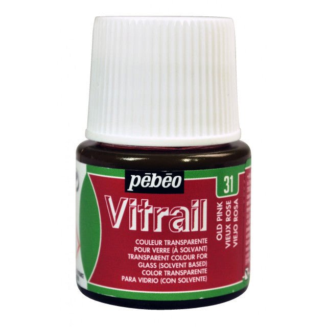 PEBEO VITRAIL GLASS COLOR 45 ML 31 OLD PINK  (050-031)