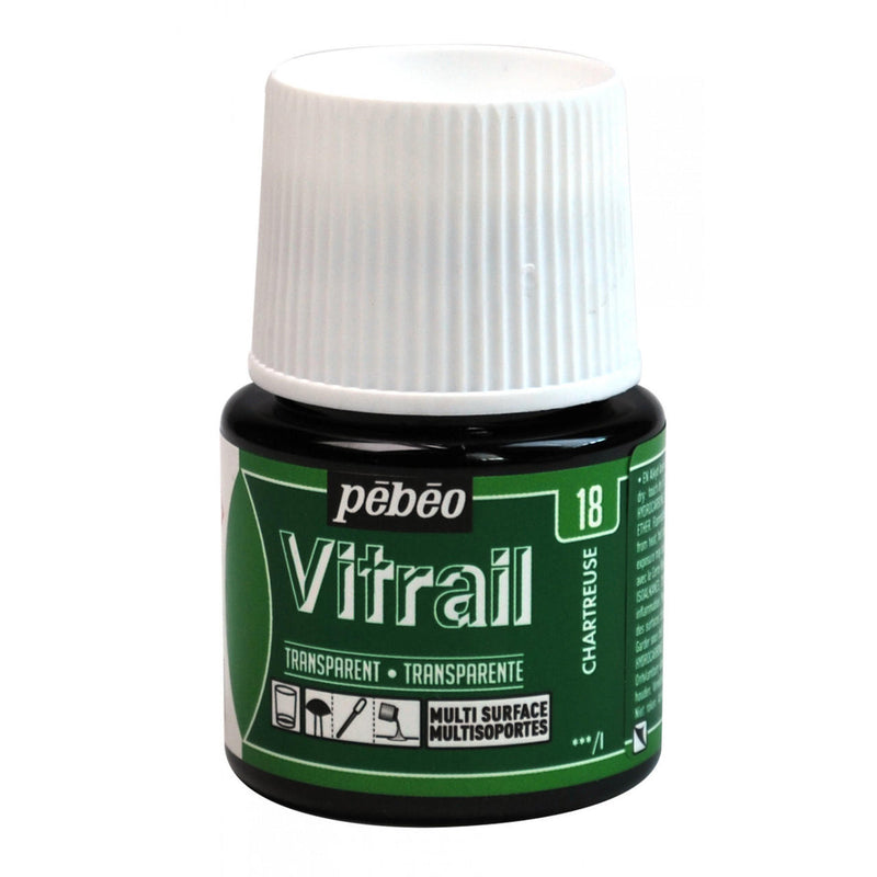 PEBEO VITRAIL GLASS COLOR 45 ML 45 ML 18 CHARTREUSE  (18)